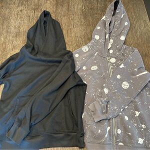 Kids Black and Gray Hoodies (medium)